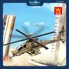 Bộ Đồ Chơi Lắp Ráp Mô Hình Máy Bay Trực Thăng Tấn Công AH-64 Apache WANGE