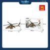 Bộ Đồ Chơi Lắp Ráp Mô Hình Máy Bay Trực Thăng Tấn Công AH-64 Apache WANGE