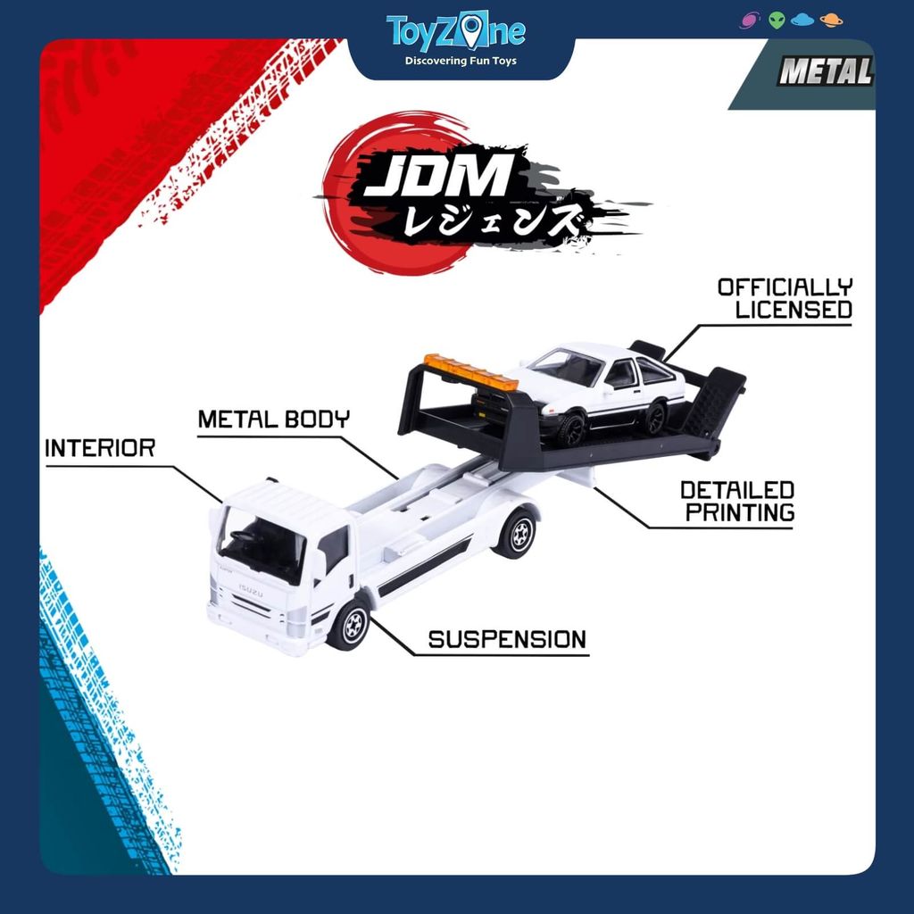 Đồ Chơi Xe Mô Hình JDM Legends Car Transporter MAJORETTE