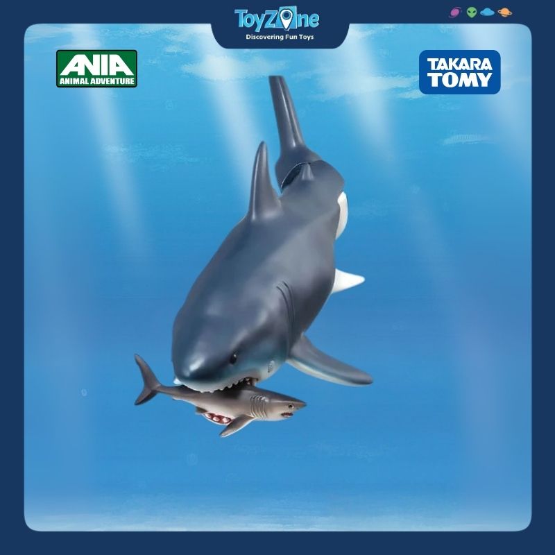  Mô hình đồ chơi Động Vật Cá Mập Megalodon ANIA AL-11 Megalodon ( Floating Ver ) TAKARA TOMY 