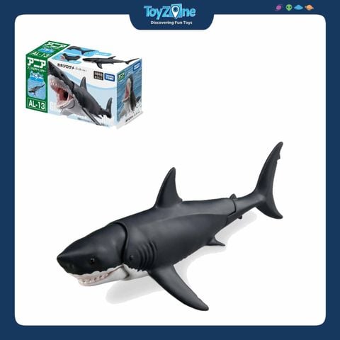 Mô hình đồ chơi Động Vật Cá Mập Trắng ANIA AL-13 White Shark ( Float Ver ) TAKARA TOMY