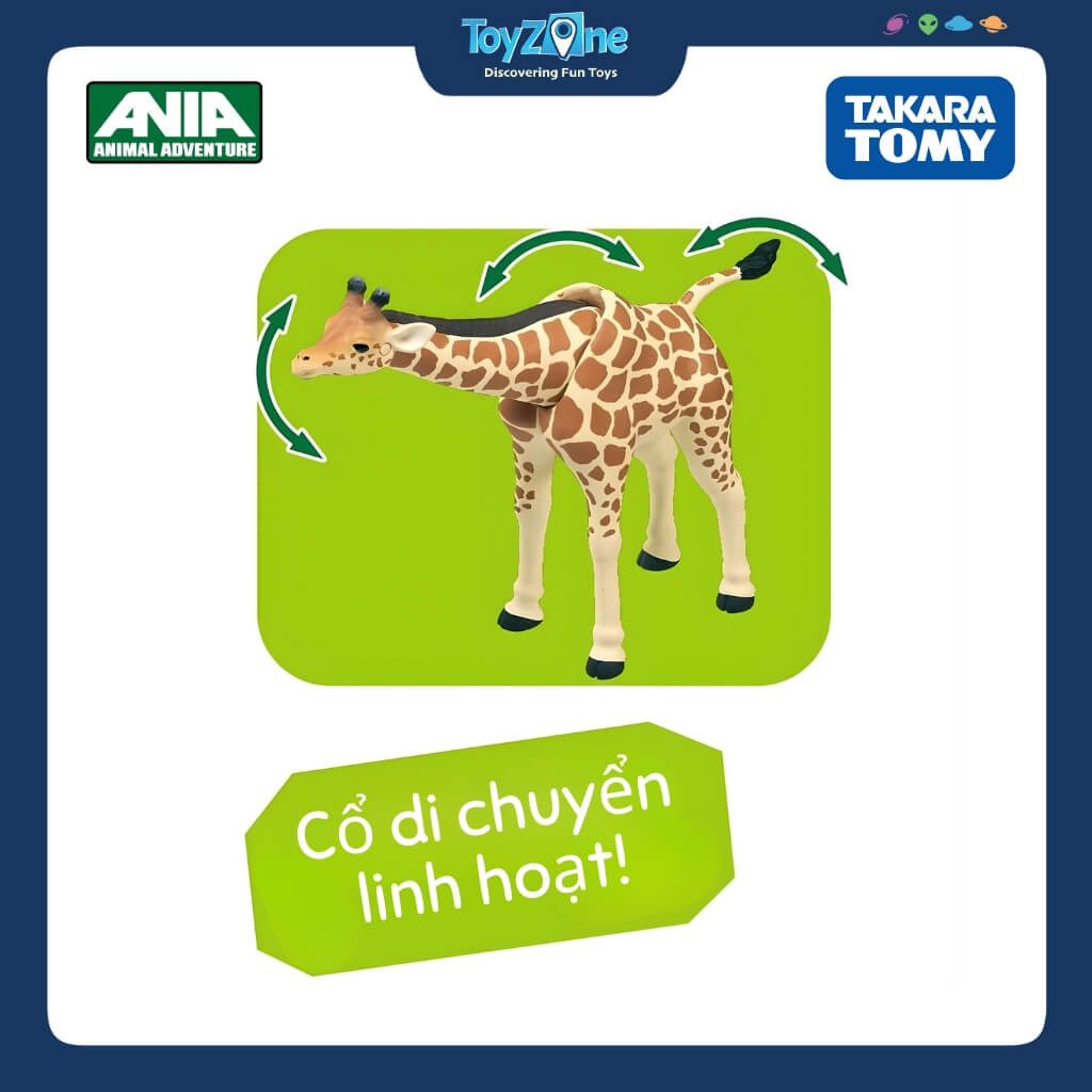 Mô hình đồ chơi Động Vật Hưu Cao Cổ ANIA AL-30 Giraffe TAKARA TOMY