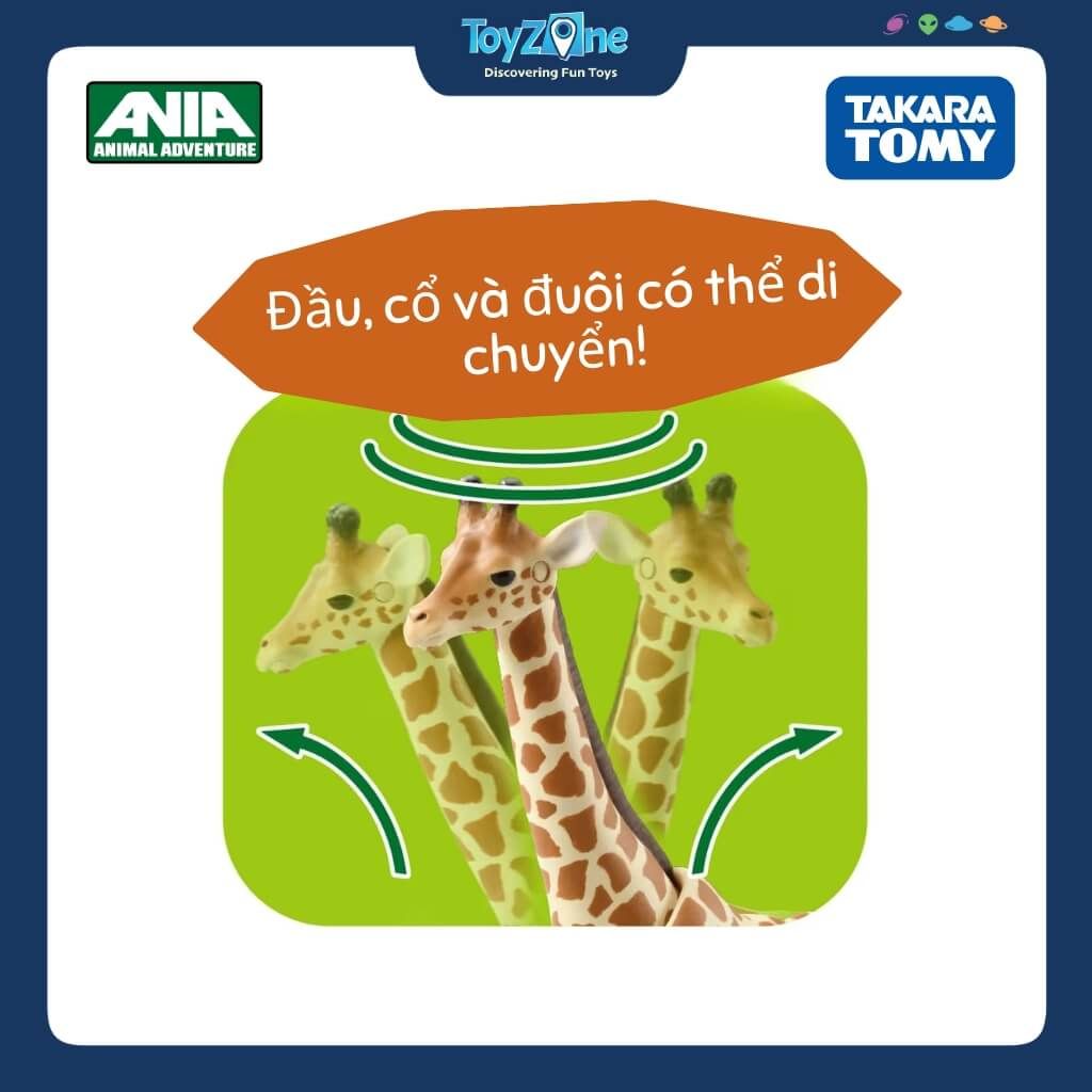 Mô hình đồ chơi Động Vật Hưu Cao Cổ ANIA AL-30 Giraffe TAKARA TOMY