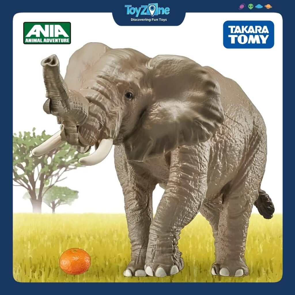 Mô hình đồ chơi Động vật Voi Châu Phi ANIA AS-02 African Elephant TAKARA TOMY