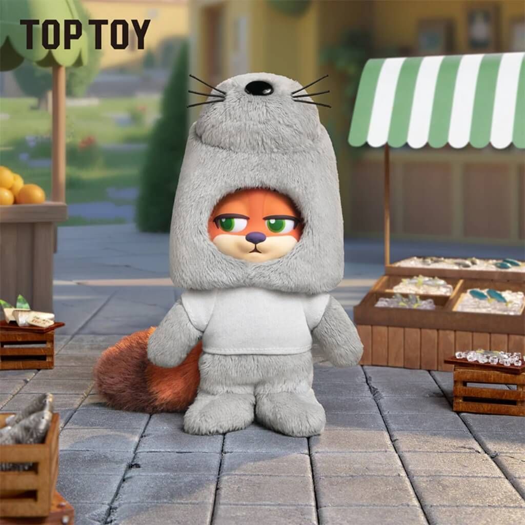Mô hình Blind box Móc khóa Gấu bông Zootopia 2 NICK and JUDY Best Undercover Series Plush TOP TOY