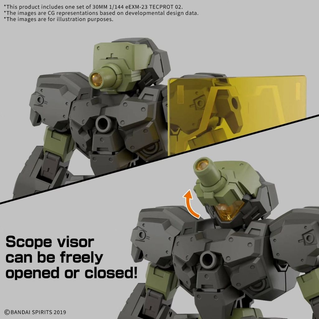 Mô hình lắp ráp Robot eEXM-23 Tecprot 02 30 Minutes Mission Model Kit 1/144 BANDAI