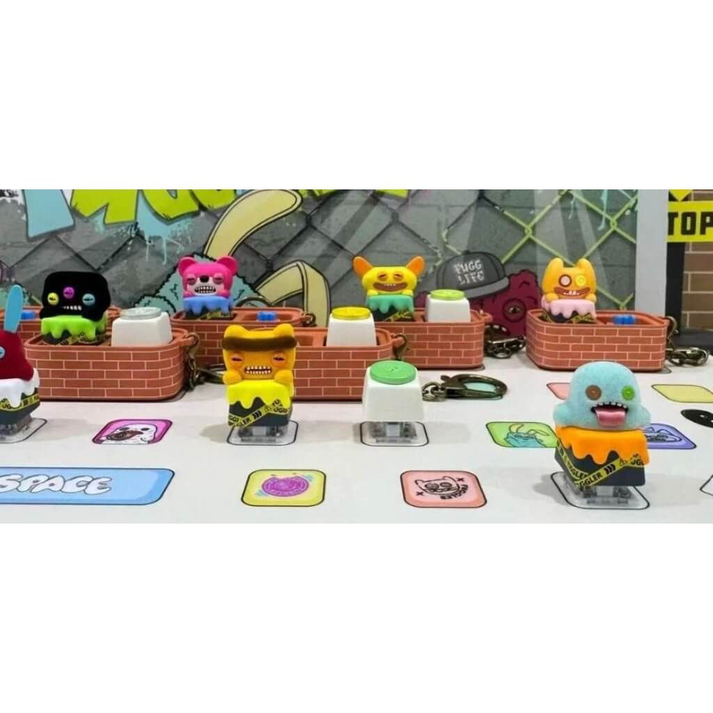 Mô hình Đồ Chơi Móc Khóa Blind Box Fuggler Ugly Funny Monster Keyboard Cap JAKA x ZURU TOYS