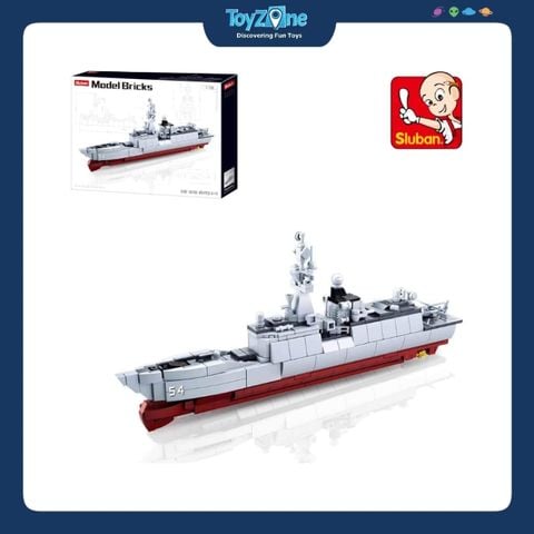 Bộ đồ chơi lắp ráp mô hình Tàu khu trục (Destroyer) Sluban