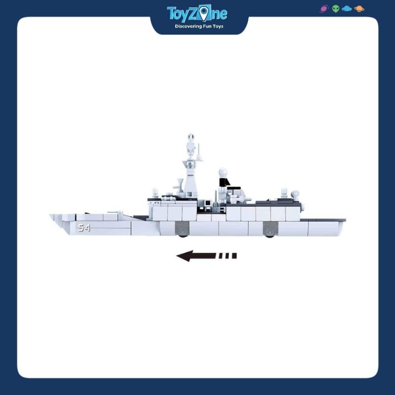 Bộ đồ chơi lắp ráp mô hình Tàu khu trục (Destroyer) Sluban