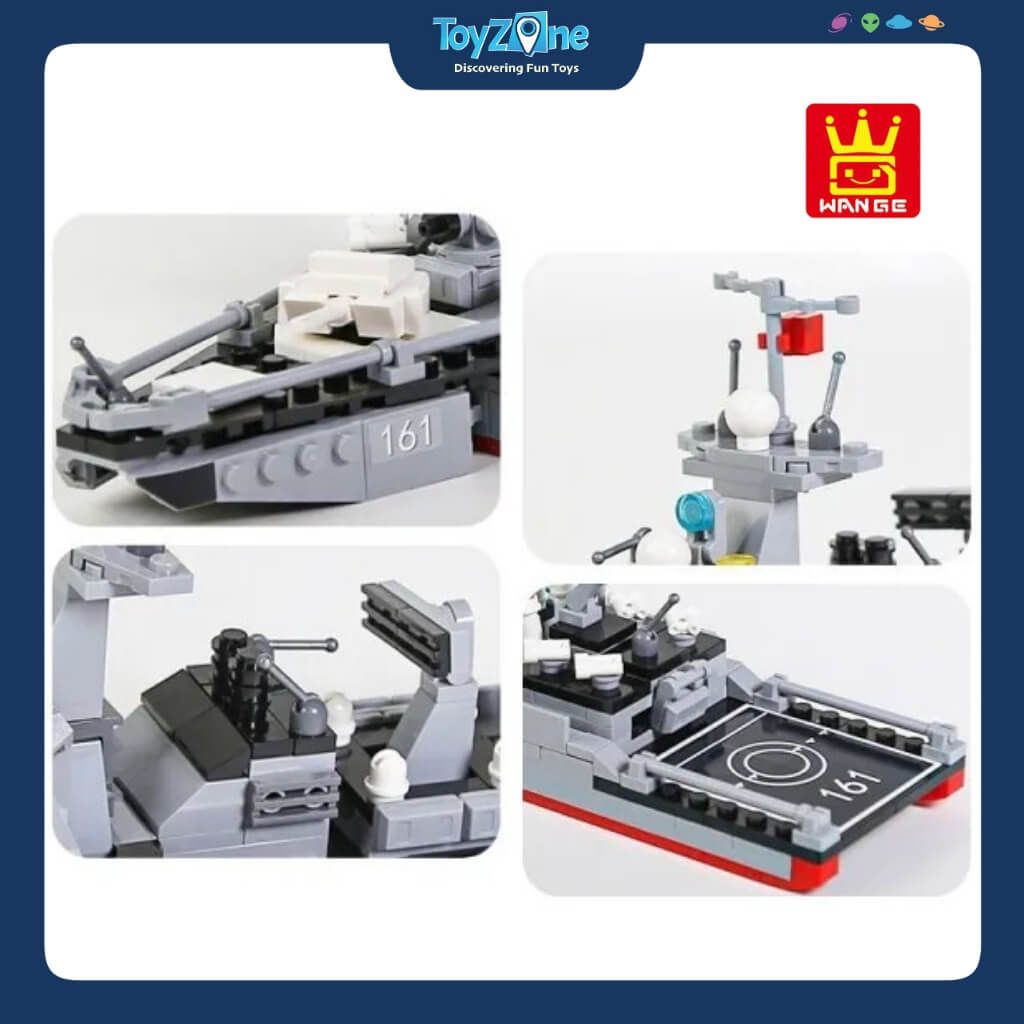 Bộ Đồ Chơi Lắp Ráp Mô Hình Tàu Khu Trục Type 052D WANGE