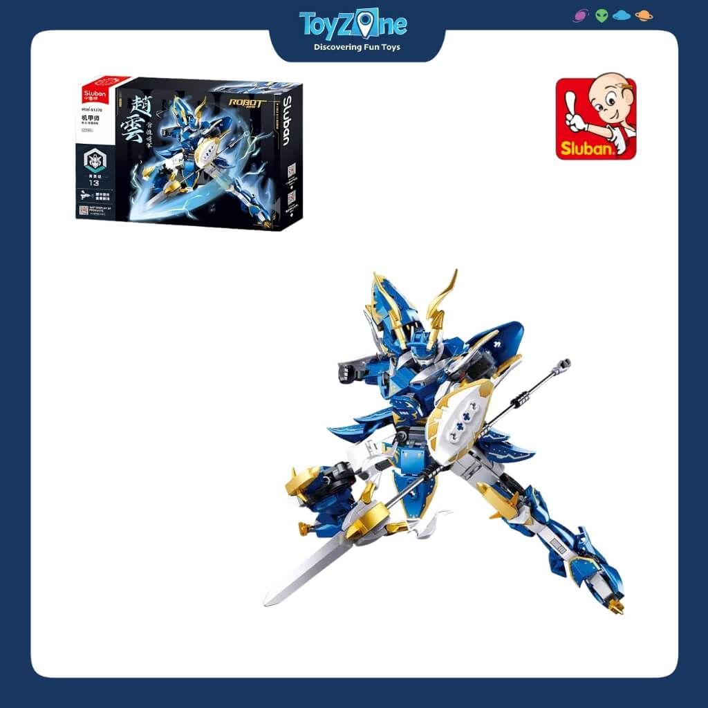 Bộ Đồ Chơi Lắp Ráp Mô Hình Triệu Vân Cơ Giáp ( Zhao Yun Mecha ) SLUBAN