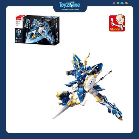 Bộ Đồ Chơi Lắp Ráp Mô Hình Triệu Vân Cơ Giáp ( Zhao Yun Mecha ) SLUBAN