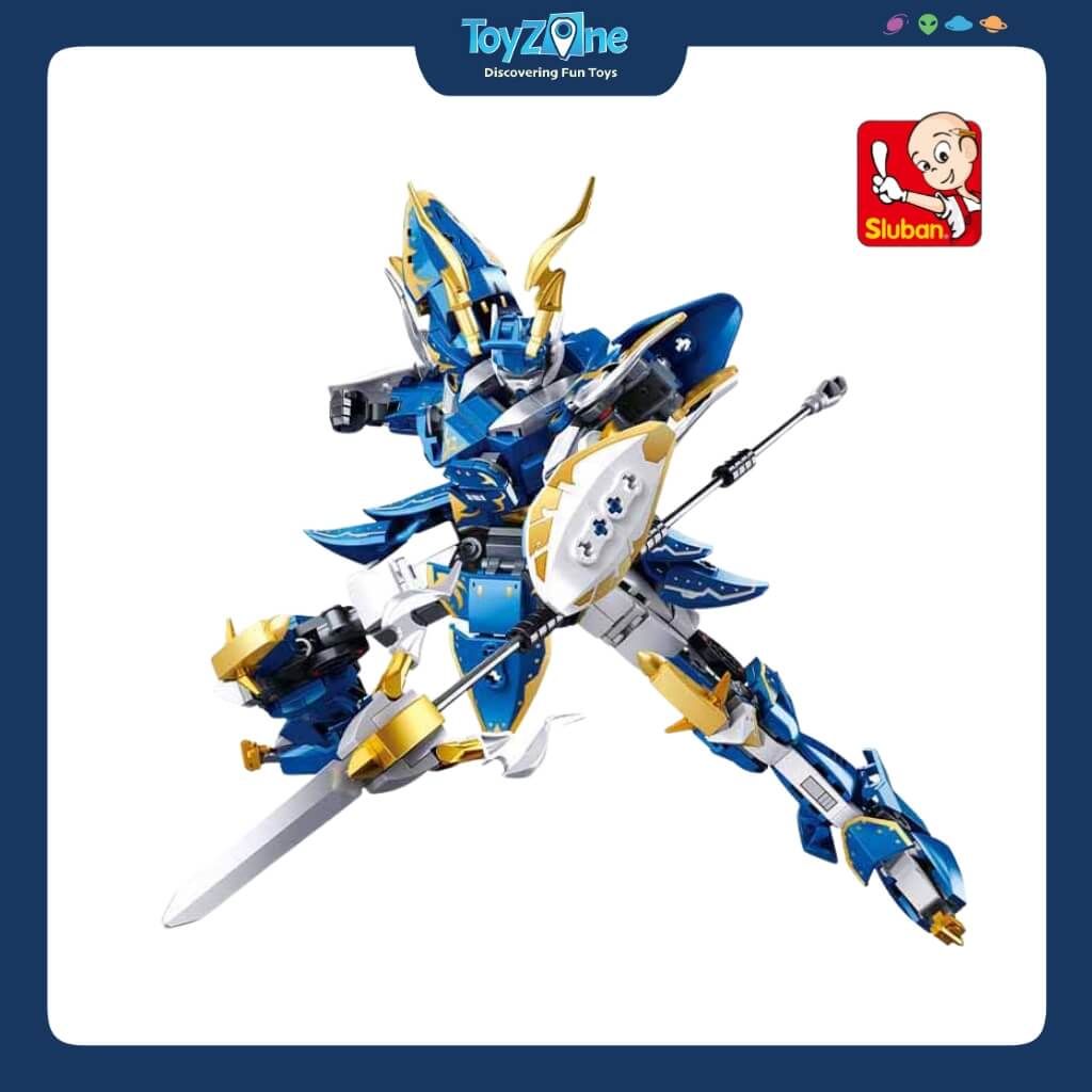 Bộ Đồ Chơi Lắp Ráp Mô Hình Triệu Vân Cơ Giáp ( Zhao Yun Mecha ) SLUBAN