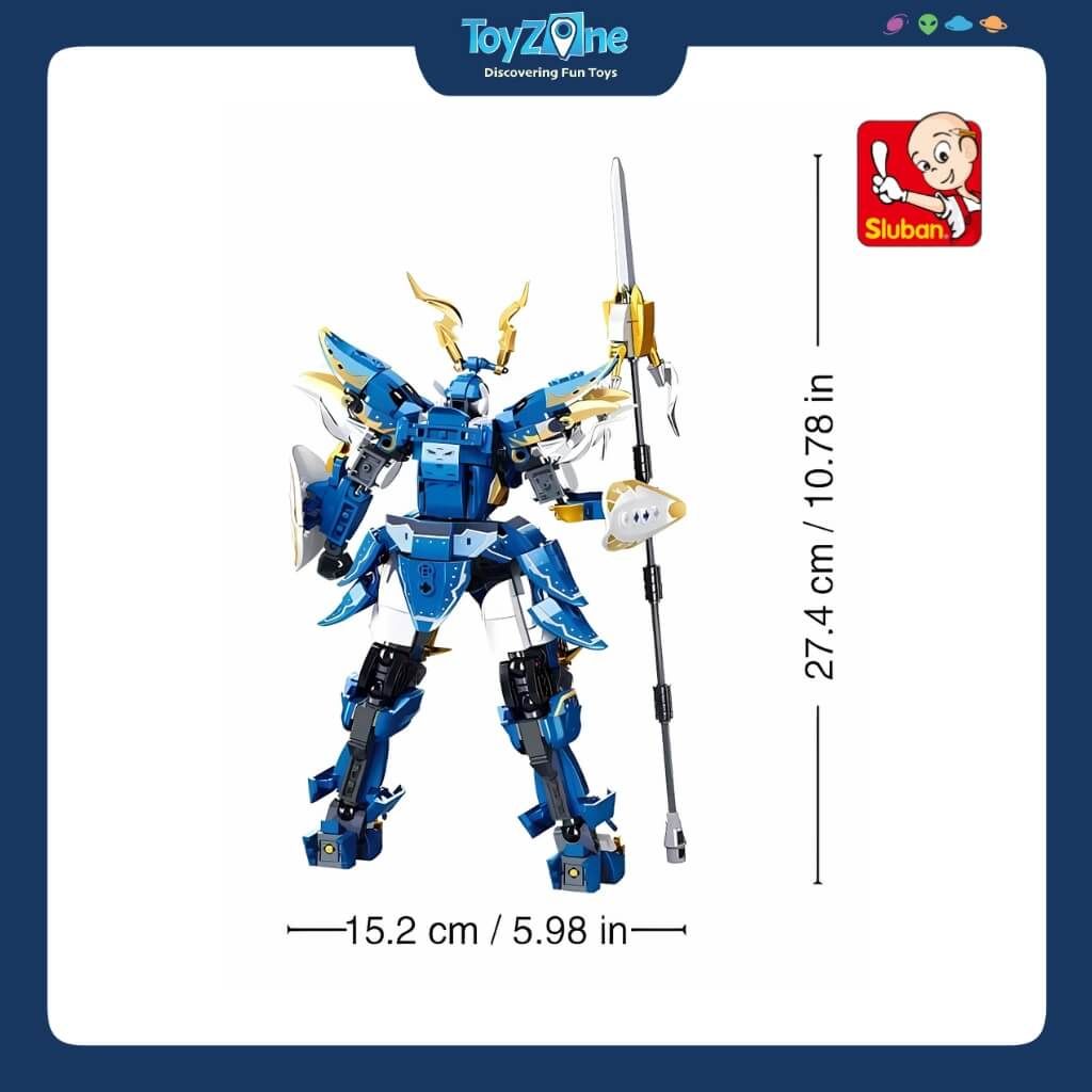 Bộ Đồ Chơi Lắp Ráp Mô Hình Triệu Vân Cơ Giáp ( Zhao Yun Mecha ) SLUBAN