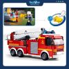  Bộ đồ chơi mô hình lắp ráp Xe thang cứu hỏa Sluban 