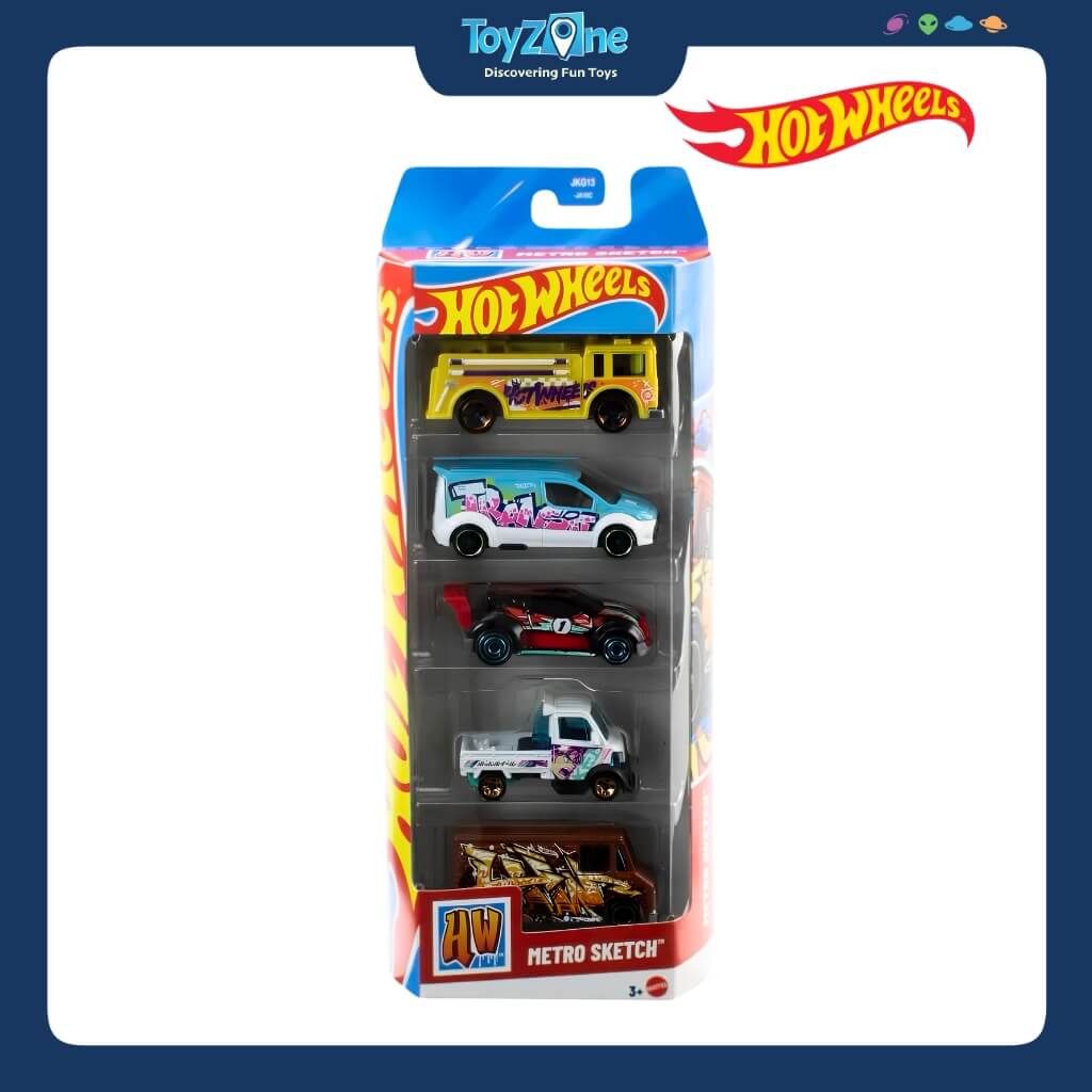 Bộ đồ chơi mô hình xe Hot Wheels 5 Pack Cars SetBộ đồ chơi mô hình xe Hot Wheels 5 Pack Cars Set