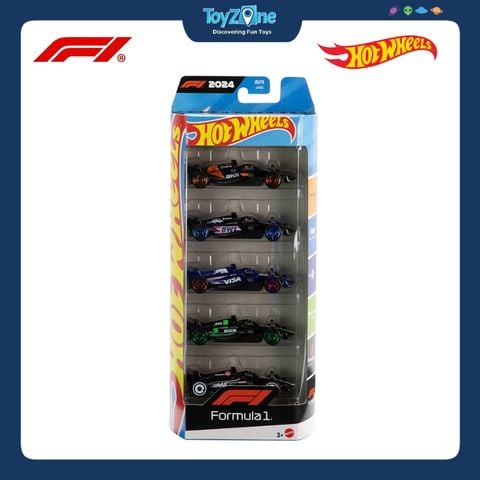 Bộ đồ chơi mô hình xe Hot wheels F1 Racing 5 Pack Cars Set