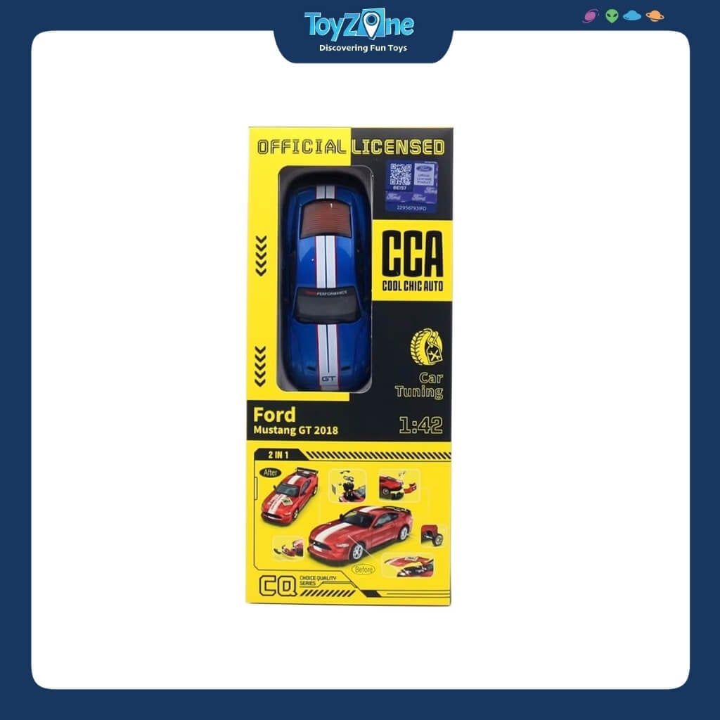 Bộ lắp ráp mô hình xe Ford Mustang GT 2018 Model Kit 1:42 CCA
