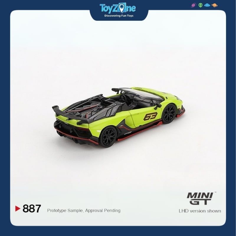 Mô hình xe Lamborghini Aventador SVJ 63 Roadster 1:64 MiniGT