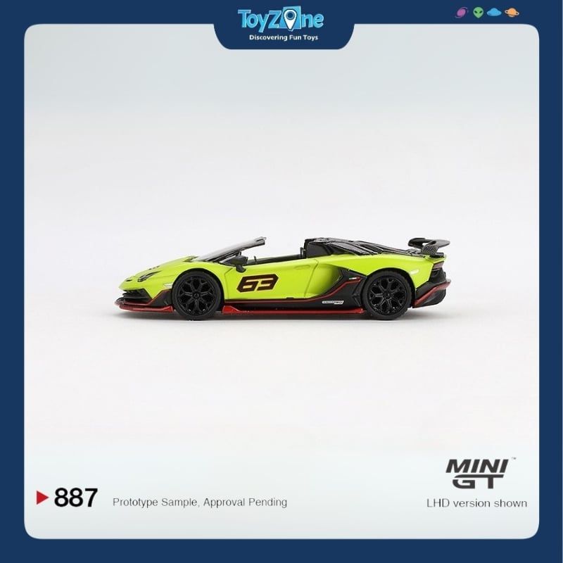 Mô hình xe Lamborghini Aventador SVJ 63 Roadster 1:64 MiniGT