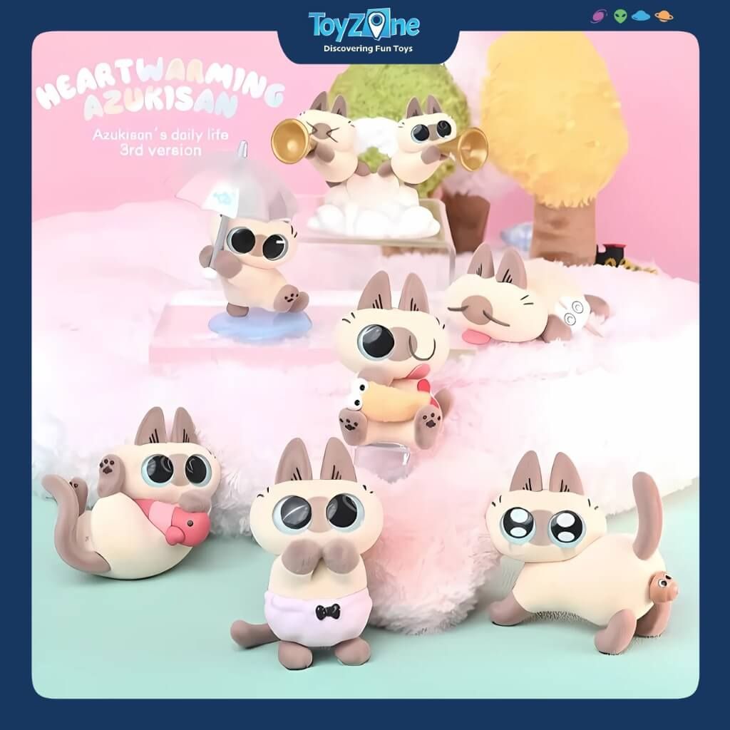 Mô hình đồ chơi Blind box Heartwarming Azukisan's Daily Life Series 3 NOBEKO