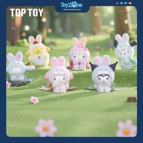 Mô hình Blind box Móc khóa Gấu bông Sanrio Characters Diamond Bunny Baby Series TOP TOY