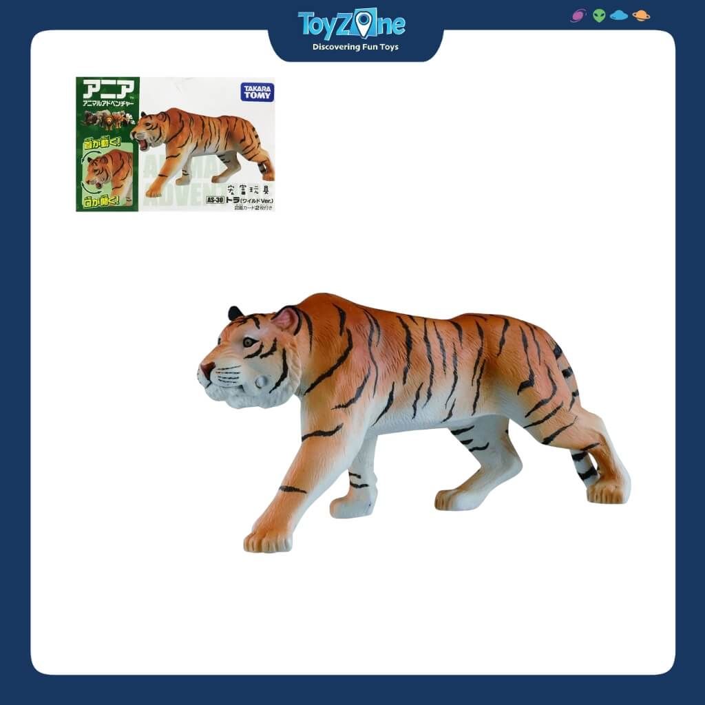 Mô hình đồ chơi Động Vật Hổ Hoang Dã ANIA AS-30 Tiger (Wild Ver.) TAKARA TOMY