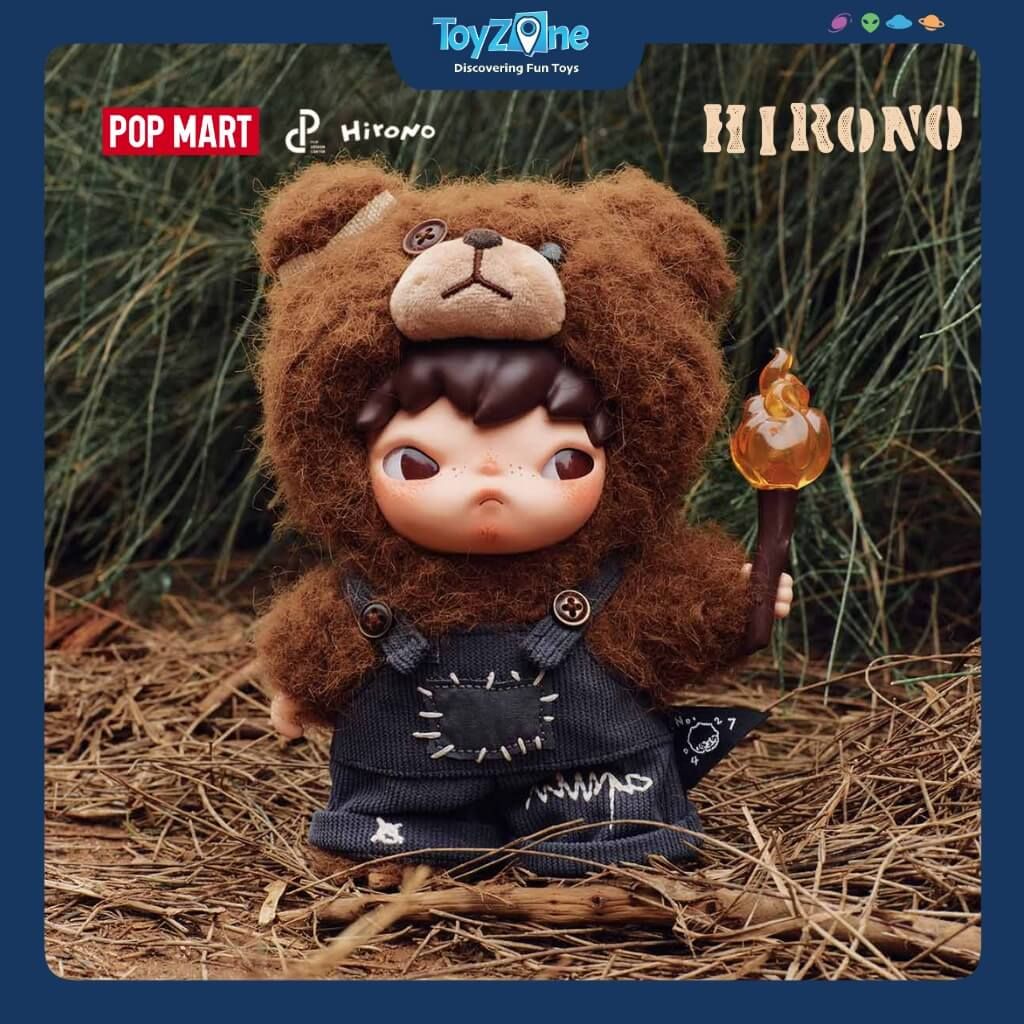 Mô hình đồ chơi Gấu bông Hirono Living Wild-Fight for Joy Plush Doll POP MART