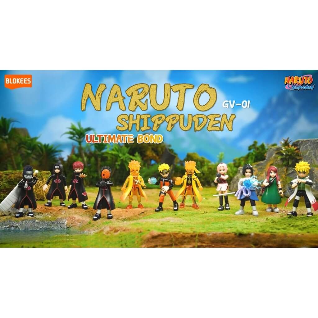 Mô hình đồ chơi lắp ráp Blind box Naruto Shippuden GV01 Ultimate Bond BLOKEES