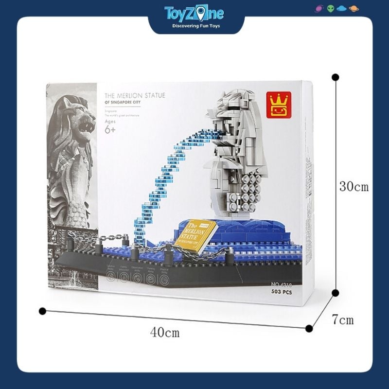 Bộ đồ chơi lắp ráp mô hình Công Trình Kiến Trúc Wange