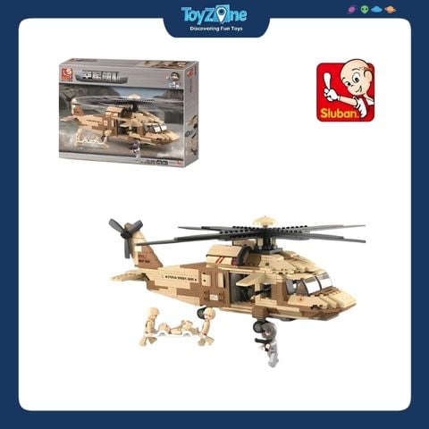 Bộ đồ chơi lắp ráp mô hình Trực Thăng Chiến Đấu SLUBAN