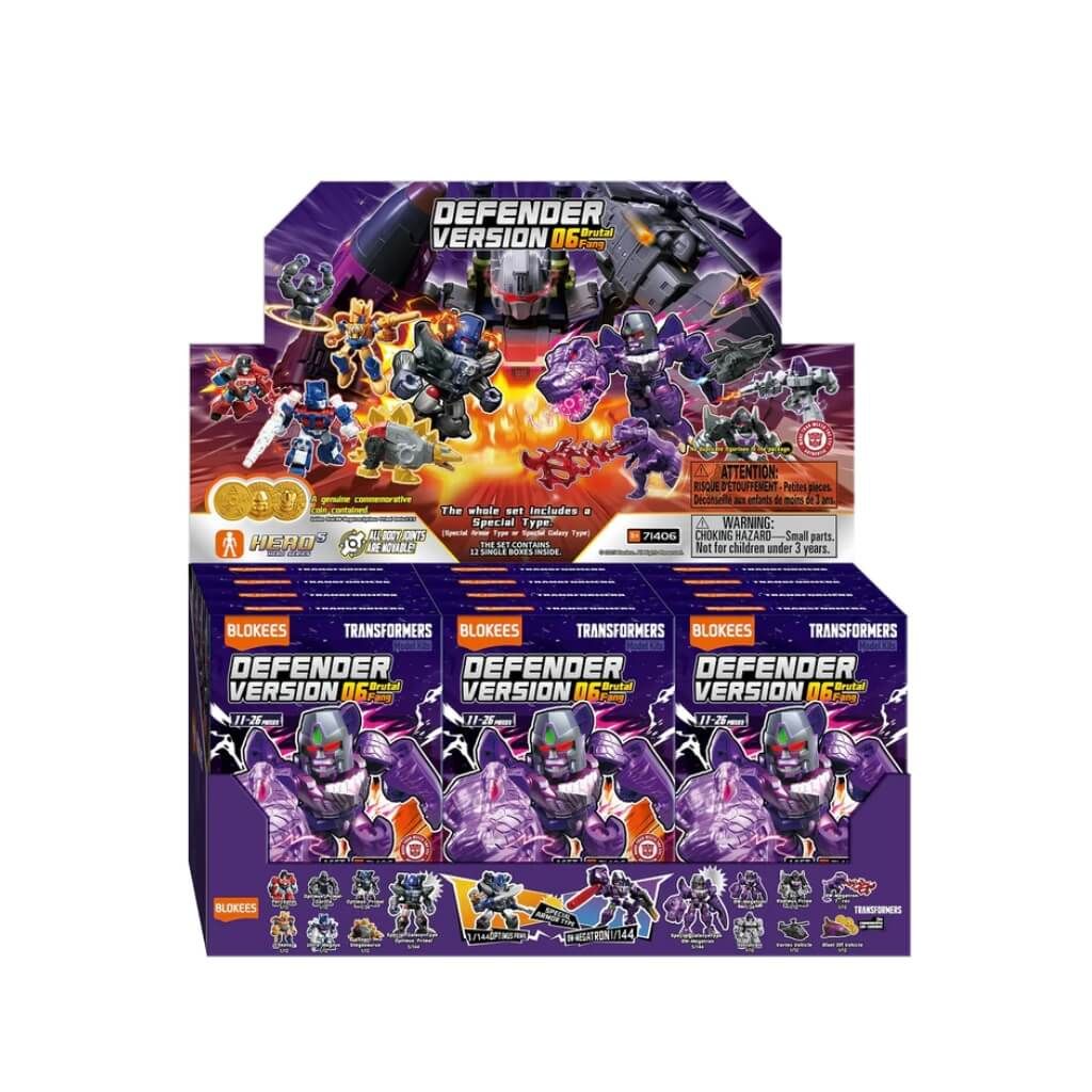 Mô hình đồ chơi lắp ráp Transformers Defender Version 06 Brutal Fang BLOKEES