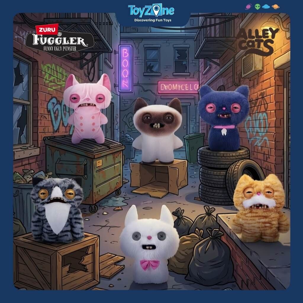Mô hình đồ chơi sưu tầm Fuggler Alley Cats 9inch ZURU TOYS