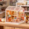 Mô hình lắp ráp nhà nhựa DIY Ngôi Nhà Ấm Áp Của Furry Rolife Super Creator Furry Friends' Home DW027 ROBOTIME