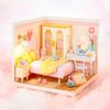 Mô hình lắp ráp nhà nhựa DIY Phòng Ngủ Hồng Đáng Yêu Rolife Super Creator Lovely Pink Bedroom DW016 ROBOTIME