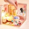 Mô hình lắp ráp nhà nhựa DIY Phòng Ngủ Hồng Đáng Yêu Rolife Super Creator Lovely Pink Bedroom DW016 ROBOTIME