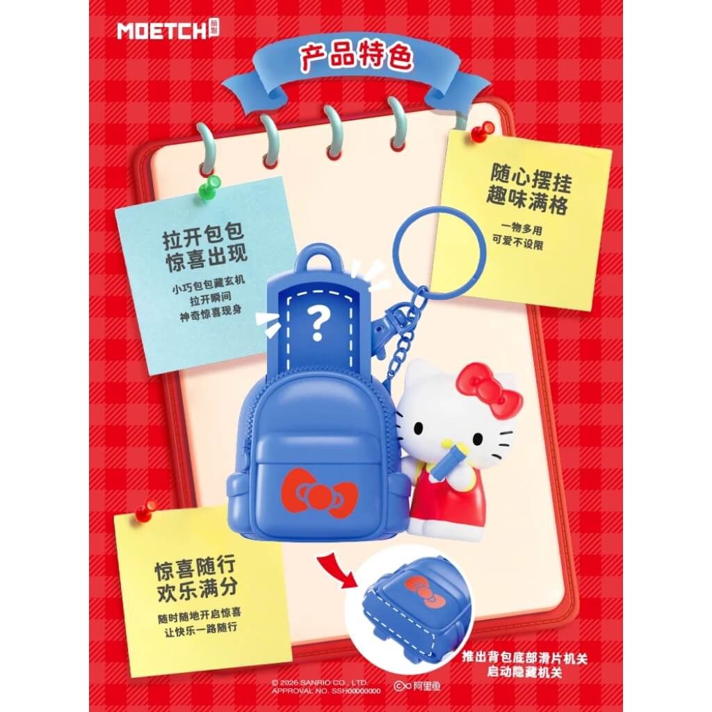 Mô hình đồ chơi Blind box Hello Kitty Style Wonder Backpack Series MOETCH