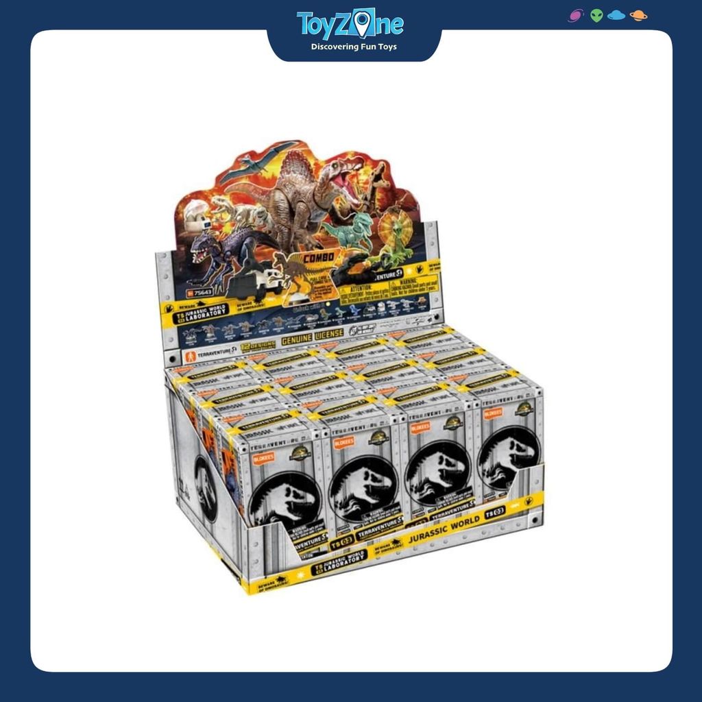 Mô hình đồ chơi lắp ráp Blind box Jurassic World Terraventure EJ03 BLOKEES