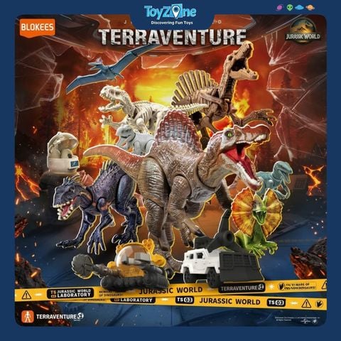 Mô hình đồ chơi lắp ráp Blind box Jurassic World Terraventure EJ03 BLOKEES
