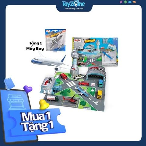Đồ chơi lắp ráp mô hình sân bay bằng giấy 3D - Maisto