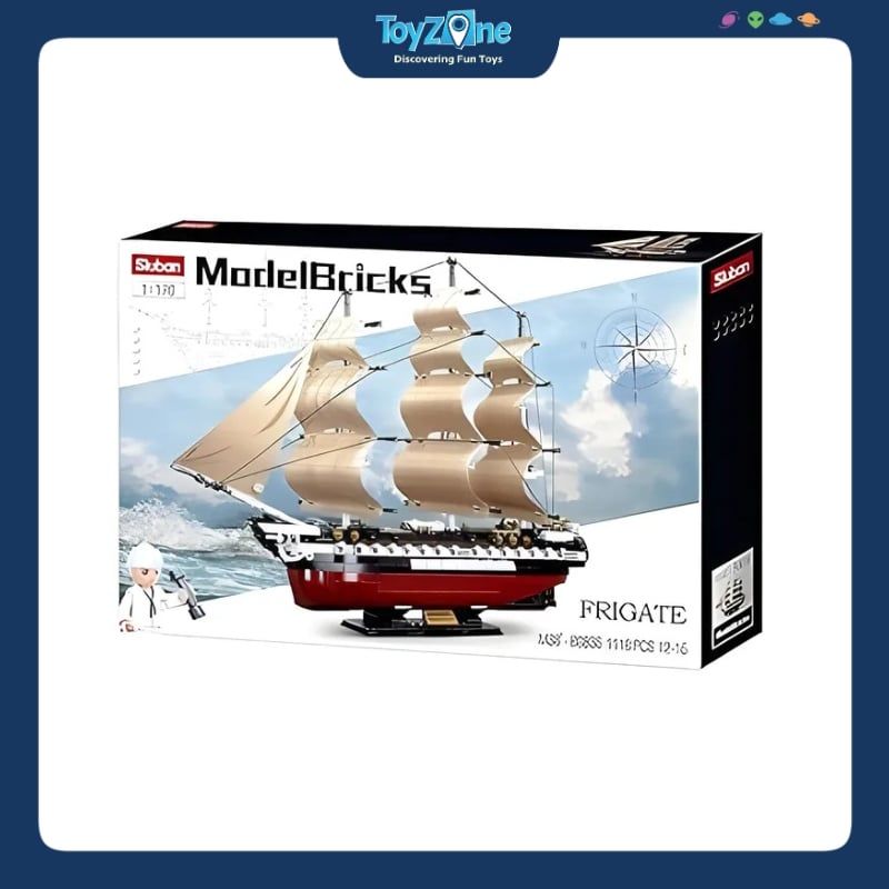  Đồ chơi mô hình lắp ráp Tàu Chiến USS Frigate SLUBAN 