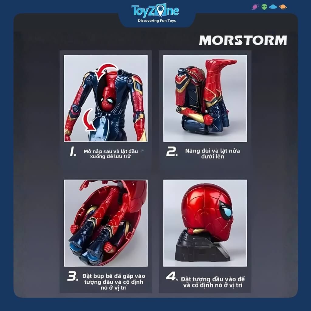 Đồ chơi mô hình Người Nhện Iron Spider MORSTORM