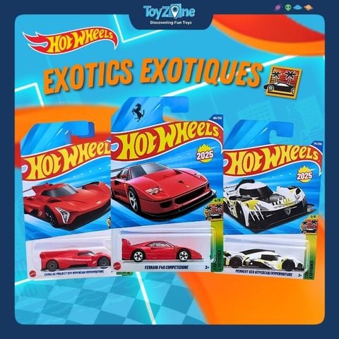 Đồ chơi mô hình xe Hot Wheels Exotics Exotiques chính hãng