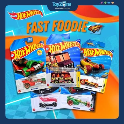Đồ chơi mô hình xe Hot Wheels Fast Foodie chính hãng