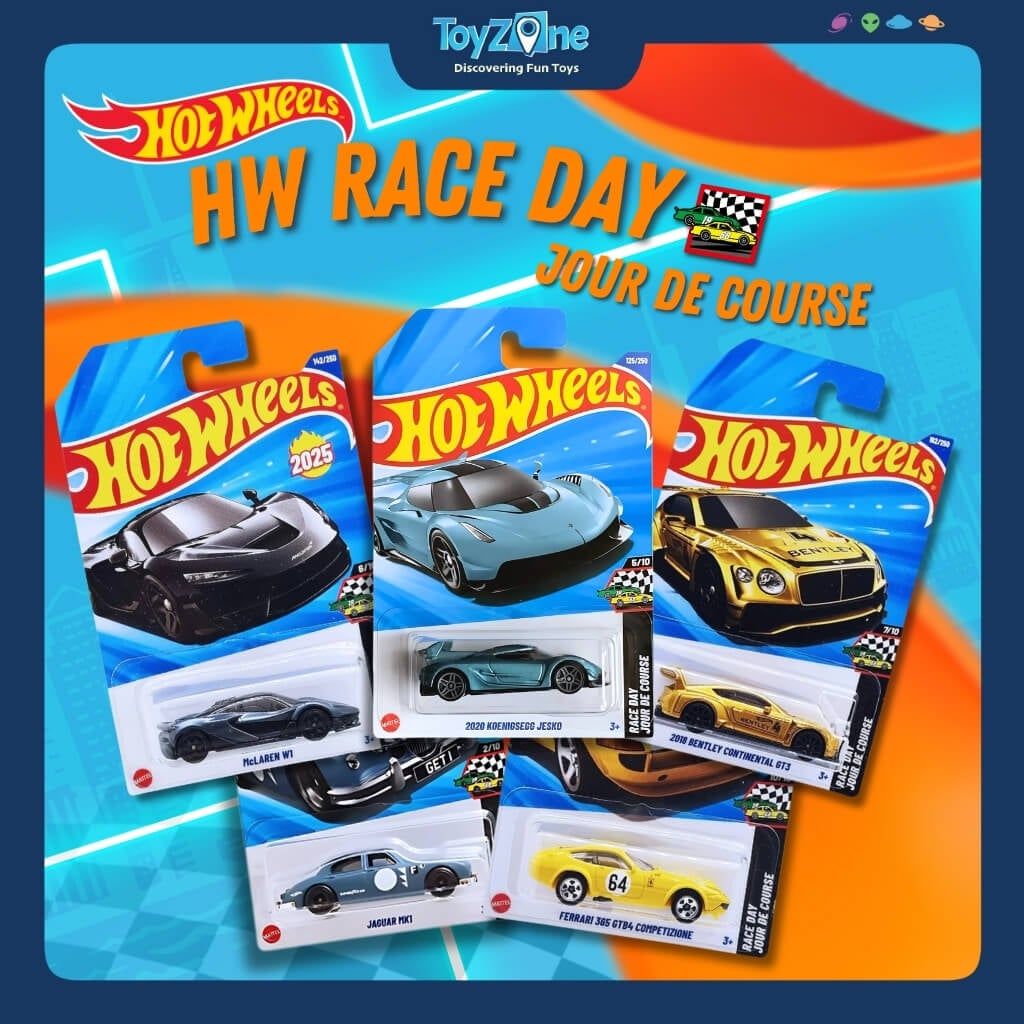 Đồ chơi mô hình xe Hot Wheels Race Day Jour De Course chính hãng