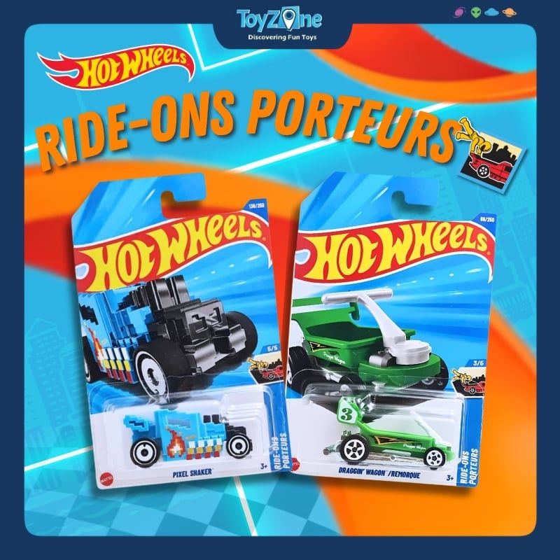 Đồ chơi mô hình xe Hot Wheels Ride-Ons Porteurs chính hãng