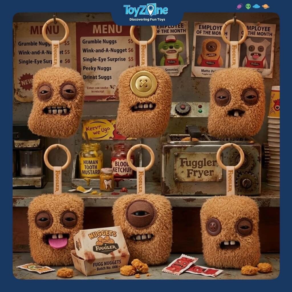 Đồ Chơi Móc Khóa Blind Box Fuggler Fugg Nuggets Series ZURU TOYS