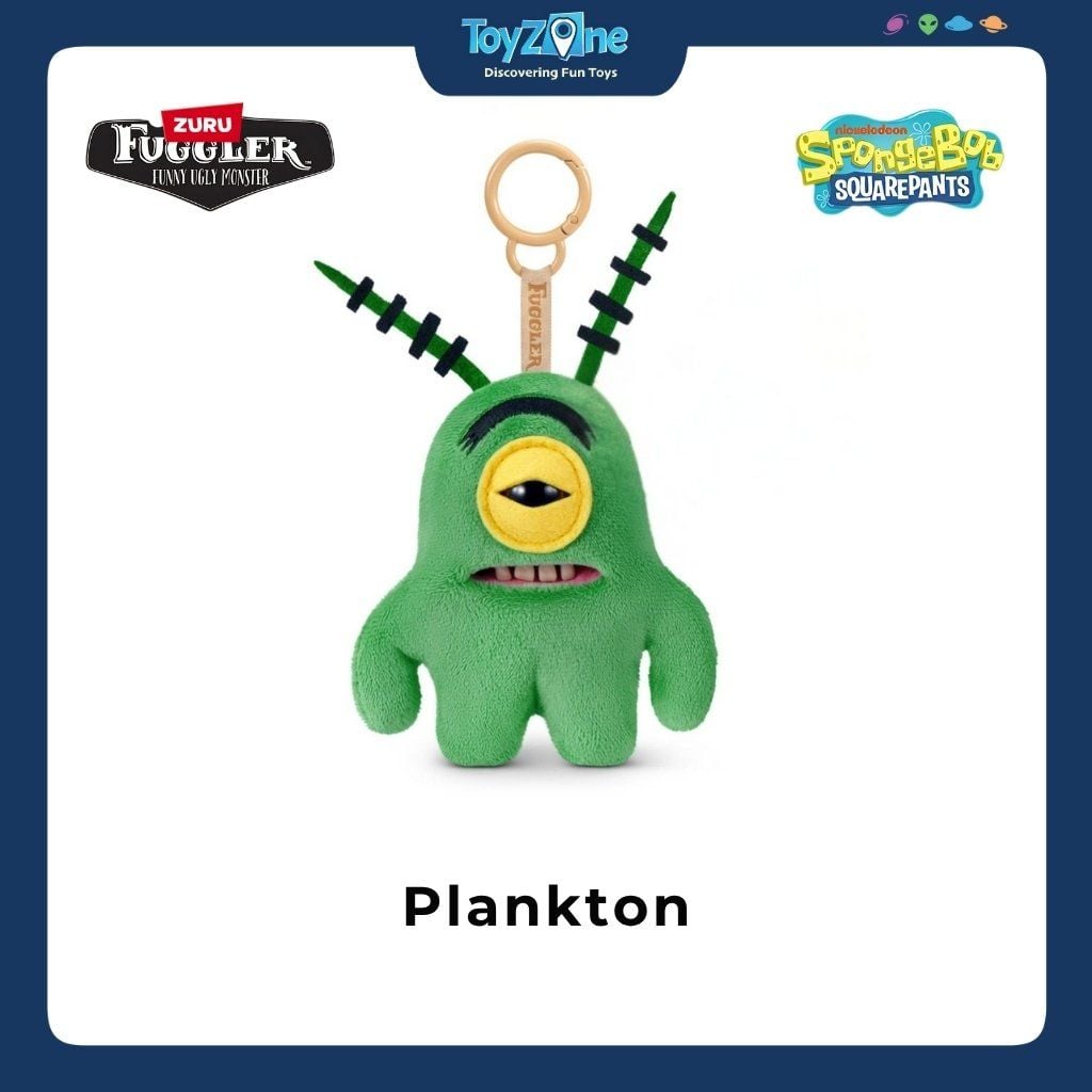 Mô Hình Đồ Chơi Sưu Tầm Móc Khoá Fuggler Spongebob Keyrings 5inch ZURU TOYS