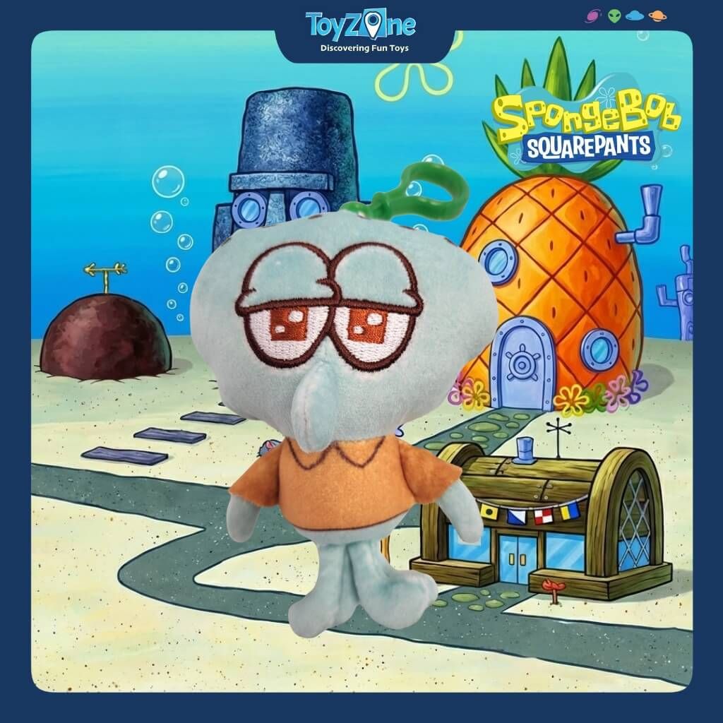 Đồ chơi sưu tầm móc khóa gấu bông Spongebob Keyrings 10cm