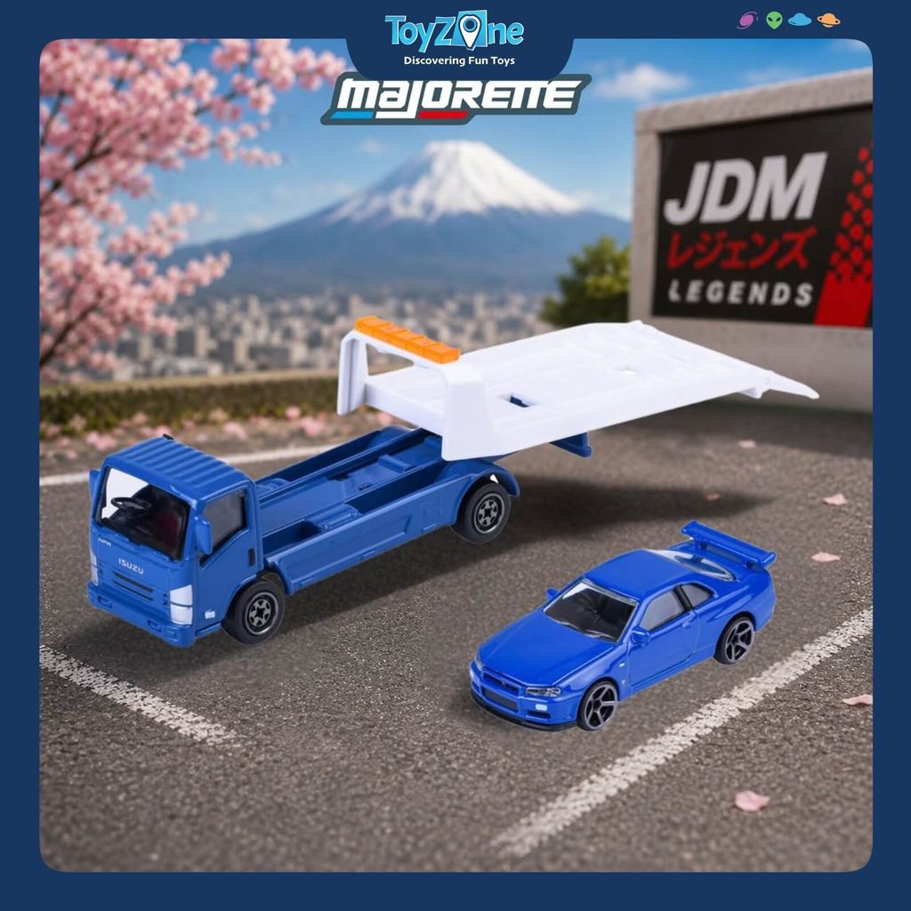 Đồ Chơi Xe Mô Hình JDM Legends Car Transporter MAJORETTE